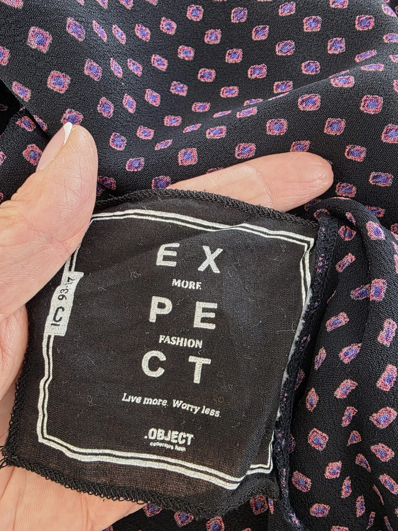 Bluzka OBJECT w geometryczny wzór