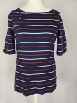 Granatowa bluzka Tommy Hilfiger w kolorowe paski