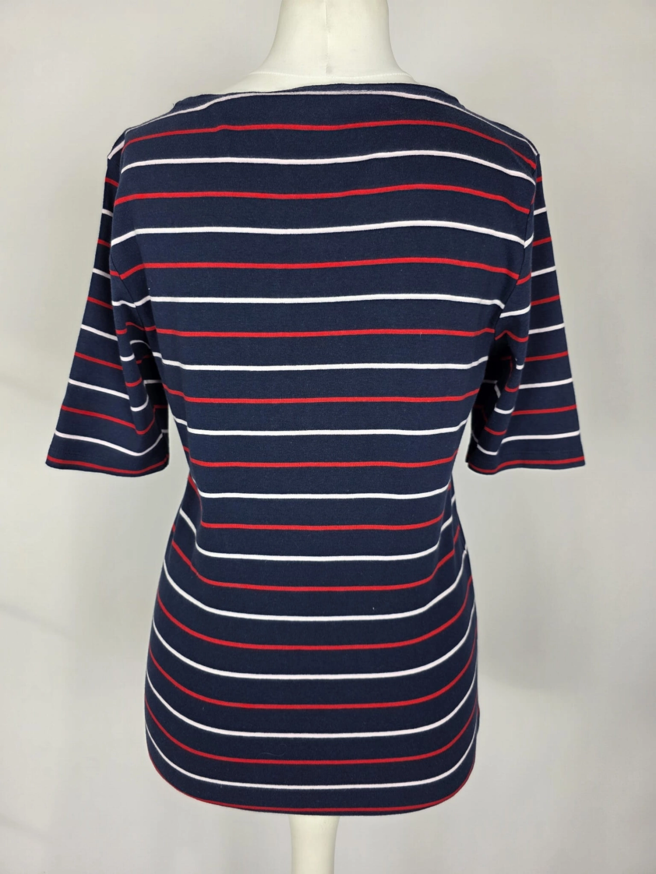 Granatowa bluzka Tommy Hilfiger w kolorowe paski