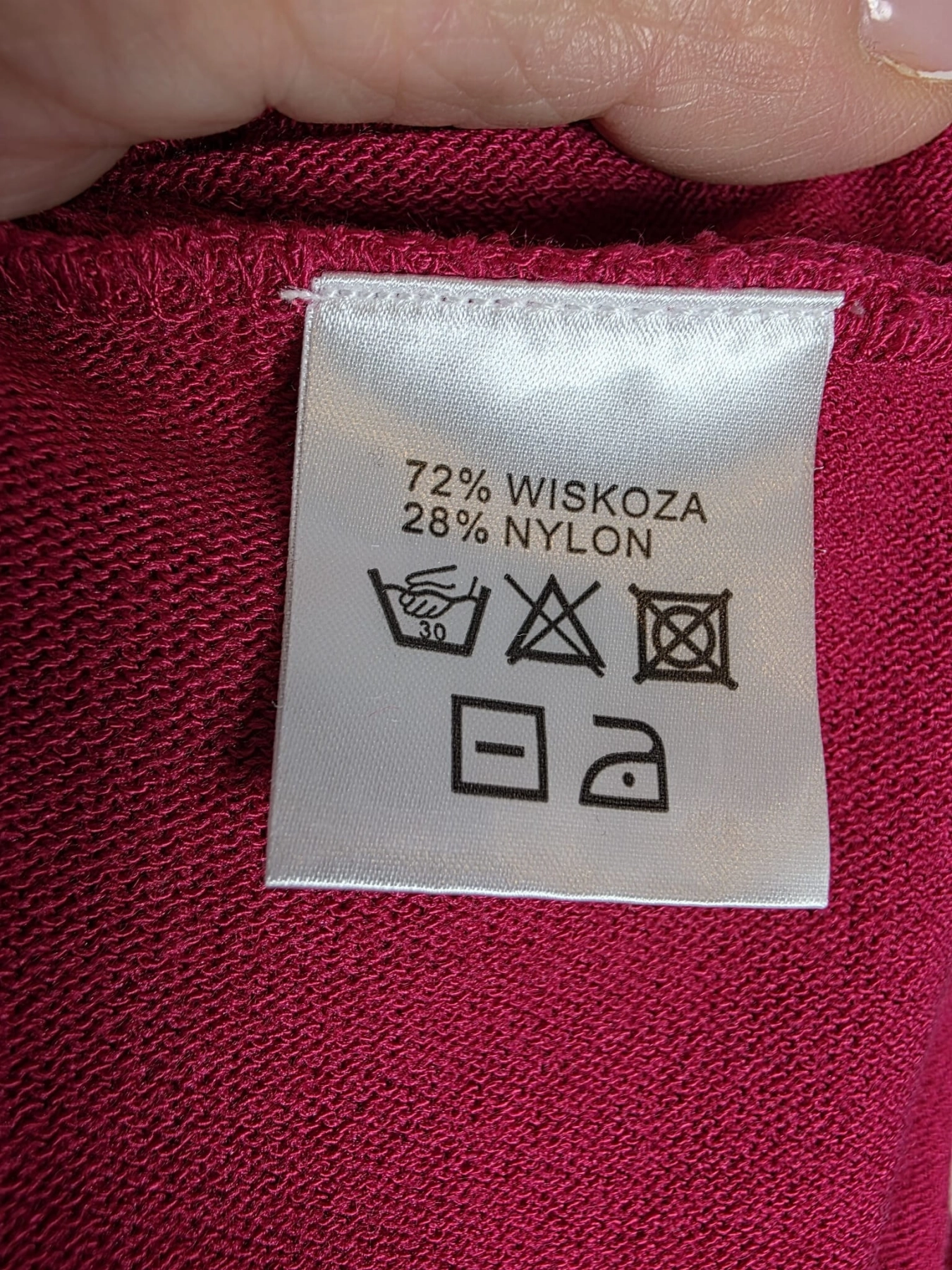 Dzianinowa bluzka Solar w kolorze fuksji