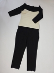 Elegancki komplet: bluzka Star by Julien Macdonald oraz spodnie od Marie Philippe