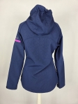 Granatowa kurtka softshell Just z różowymi detalami