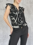 Stonowana elegancja na wiele okazji z bluzką DKNY