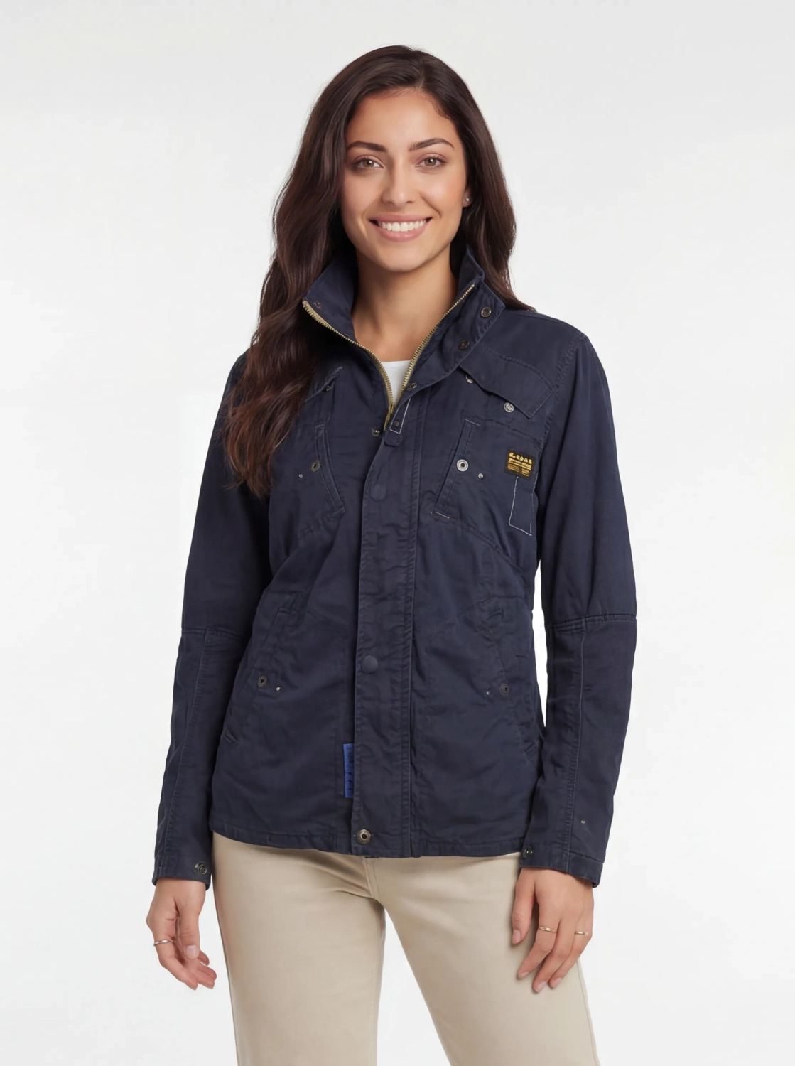 Granatowa kurtka bawełniana G-Star RAW