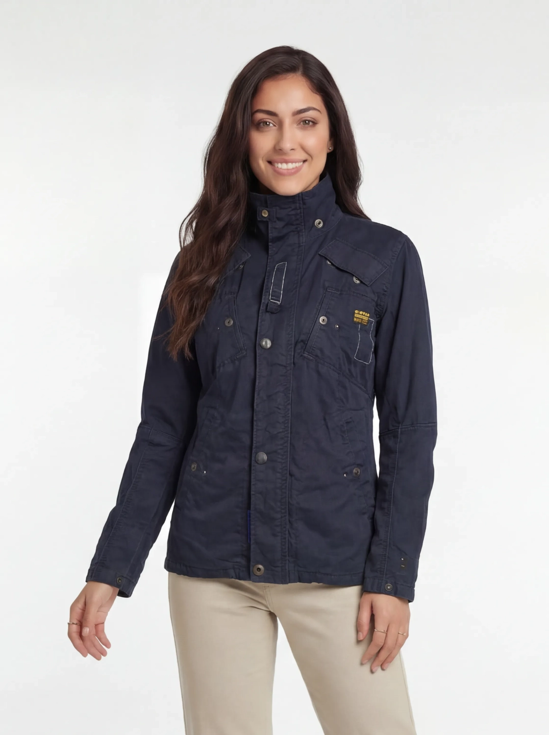 Granatowa kurtka bawełniana G-Star RAW