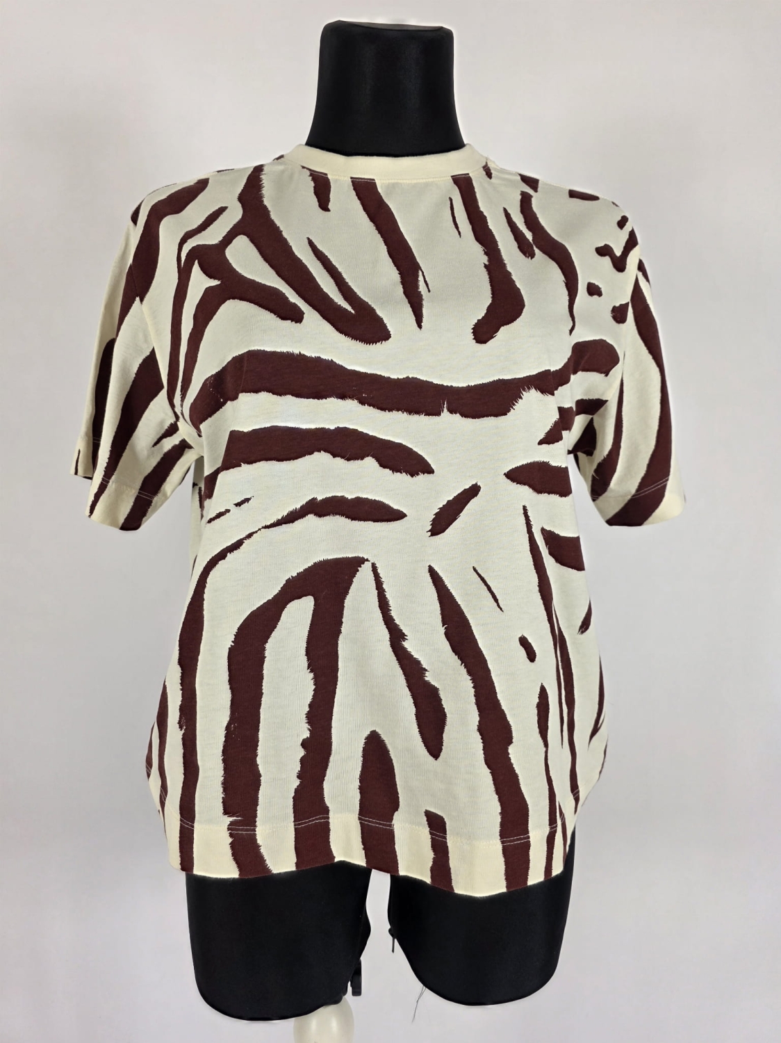 Stylowy t-shirt Next w bordowe paski