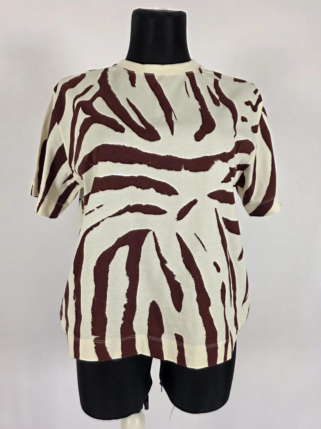 Stylowy t-shirt Next w bordowe paski