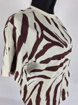 Stylowy t-shirt Next w bordowe paski