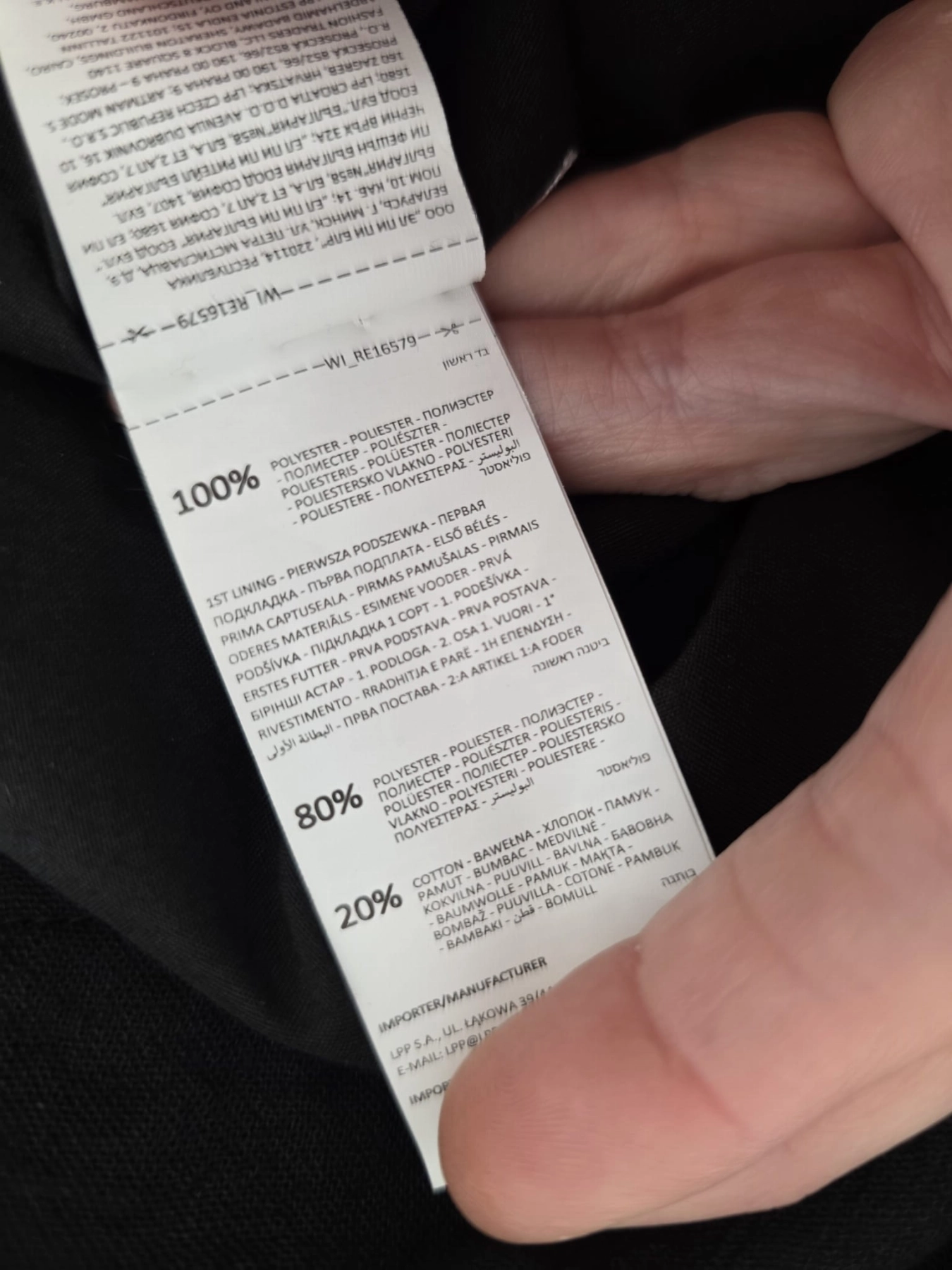 Czarne jeansy Costes z perełkami