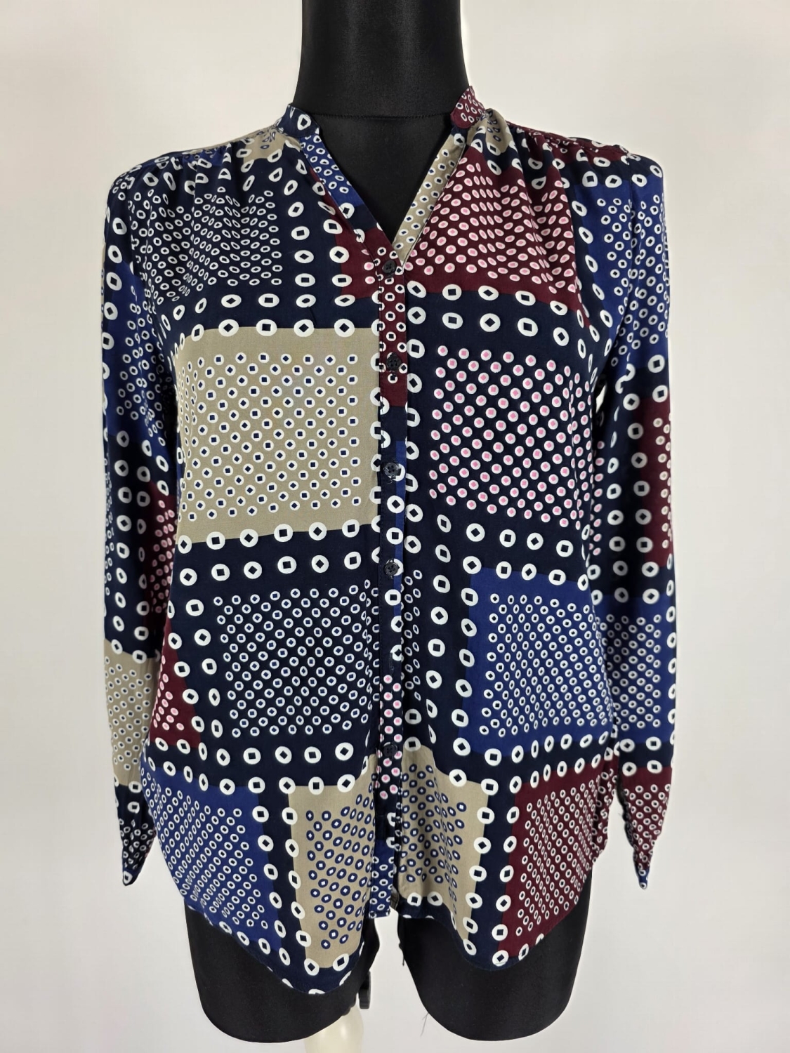 Elegancka koszula z wiskozy w geometryczny print marki Marc O’Polo