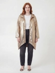 Oversize’owa wiatrówka w odcieniu różowego złota MADE IN ITALY rozm. 44