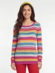 Kolorowy sweter w paski marki Benetton