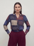 Elegancka koszula z wiskozy w geometryczny print marki Marc O’Polo