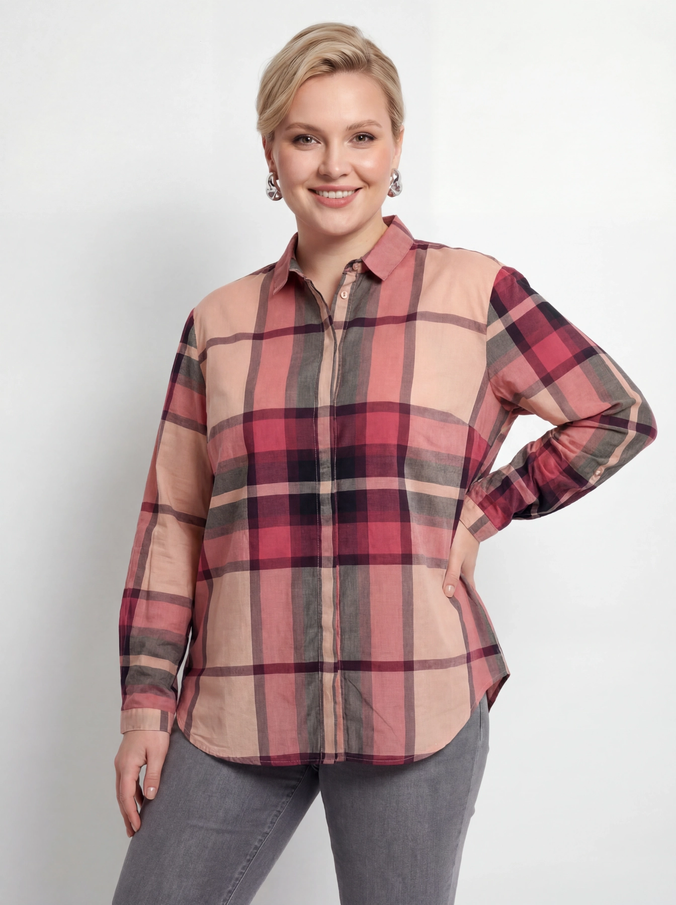 Elegancka koszula w kratę Tommy Hilfiger