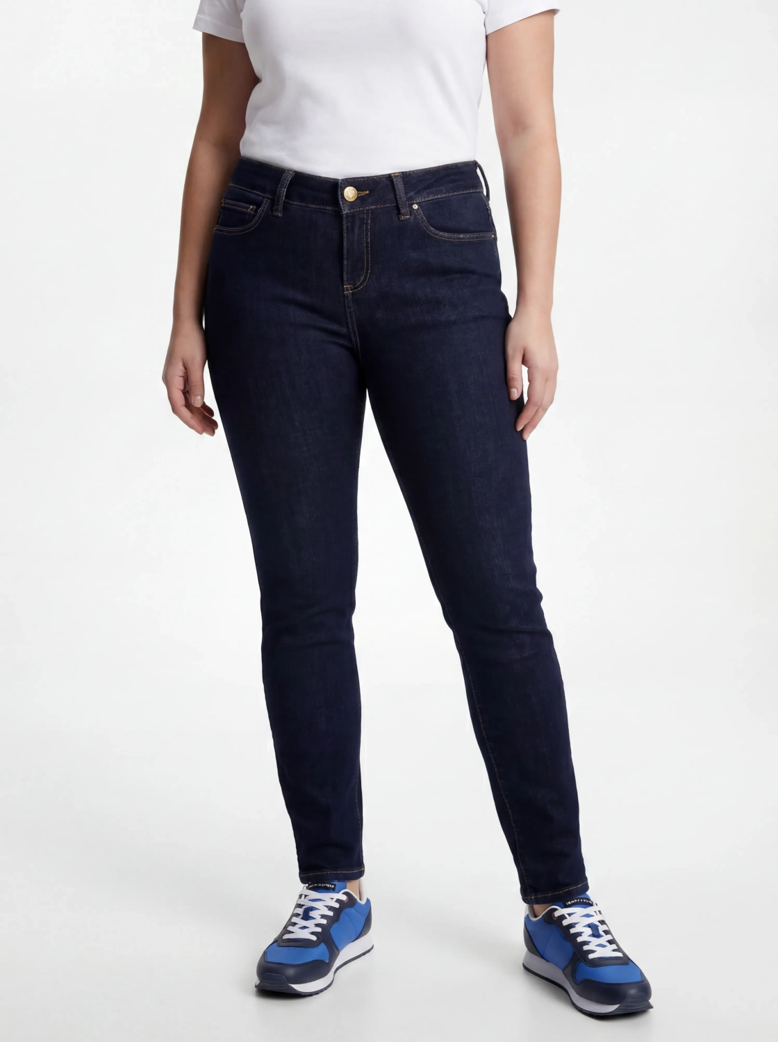 Granatowe jeansy z bawełny organicznej Tommy Hilfiger (rozm. 30/32)
