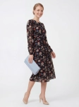 Elegancka sukienka w roślinny wzór DANHEN