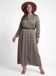 Wzorzysta sukienka maxi w multikolorowy print SOYACONCEPT
