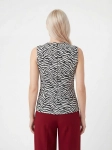 Elegancka bluzka w biało-czarny print