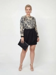 Elegancki set: bluzka Sisley i spódnica WE