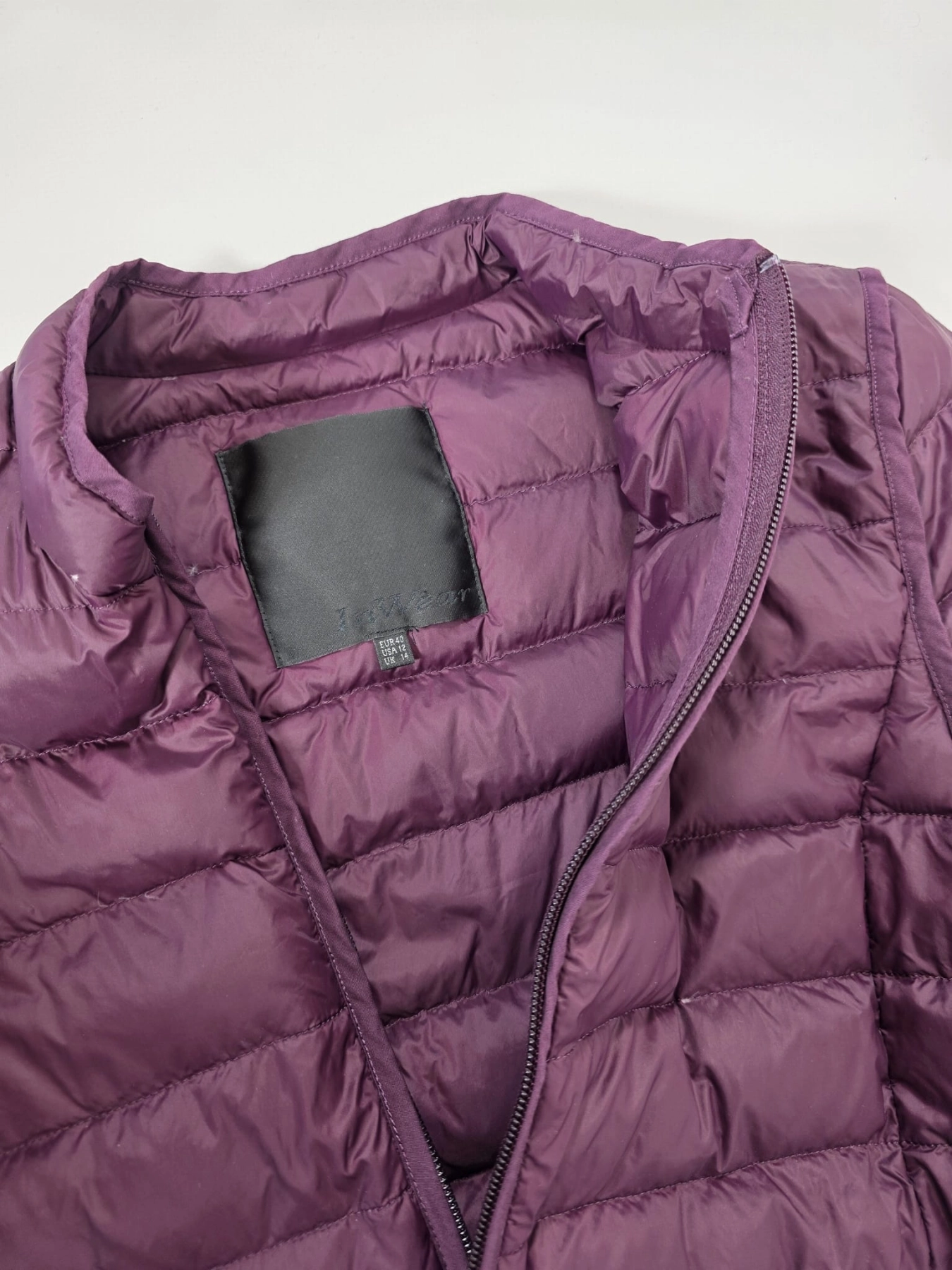 Rozm. L - Pikowana kurtka przejściowa w śliwkowym kolorze - InWear