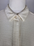 Bawełniana koszula Mustang Style Edda Ruffle Blouse w kolorze kremowym, rozmiar 36