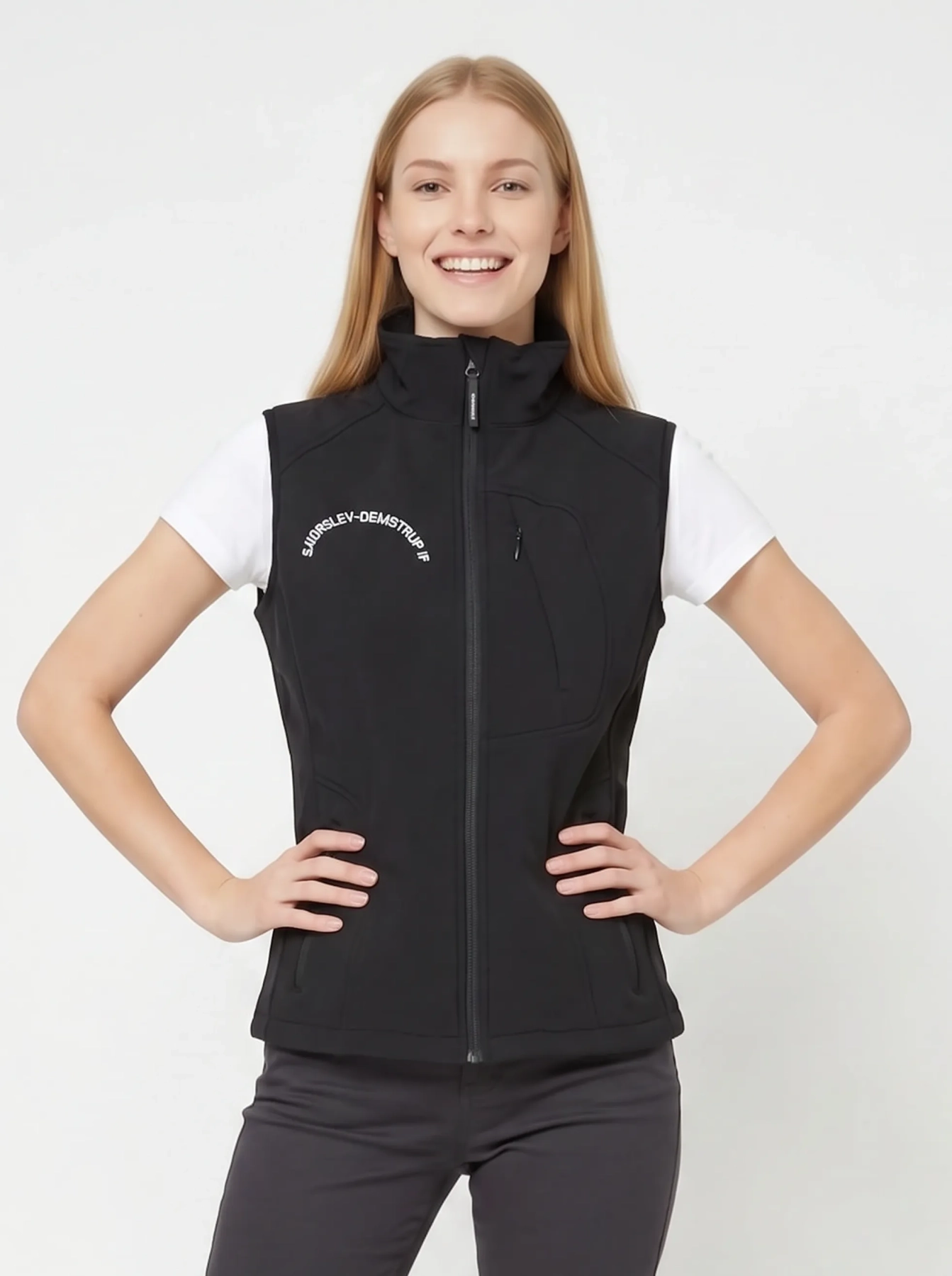 Damska czarna kamizelka softshell Kilmanock rozmiar 38 to idealne połączenie sportowego stylu i kobiecego fasonu na chłodniejsze dni
