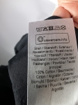 Czarna bawełniana sukienka Moves z haftem angielskim i bufiastymi rękawami w rozmiarze 36