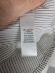 Bawełniana koszula damska Calvin Klein w prążki, rozmiar M, fason podkreślający talię