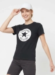 Czarna markowa koszulka damska Converse All Star w rozmiarze S, idealna do casualowych stylizacji