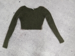 Krótki sweterek khaki ZARA