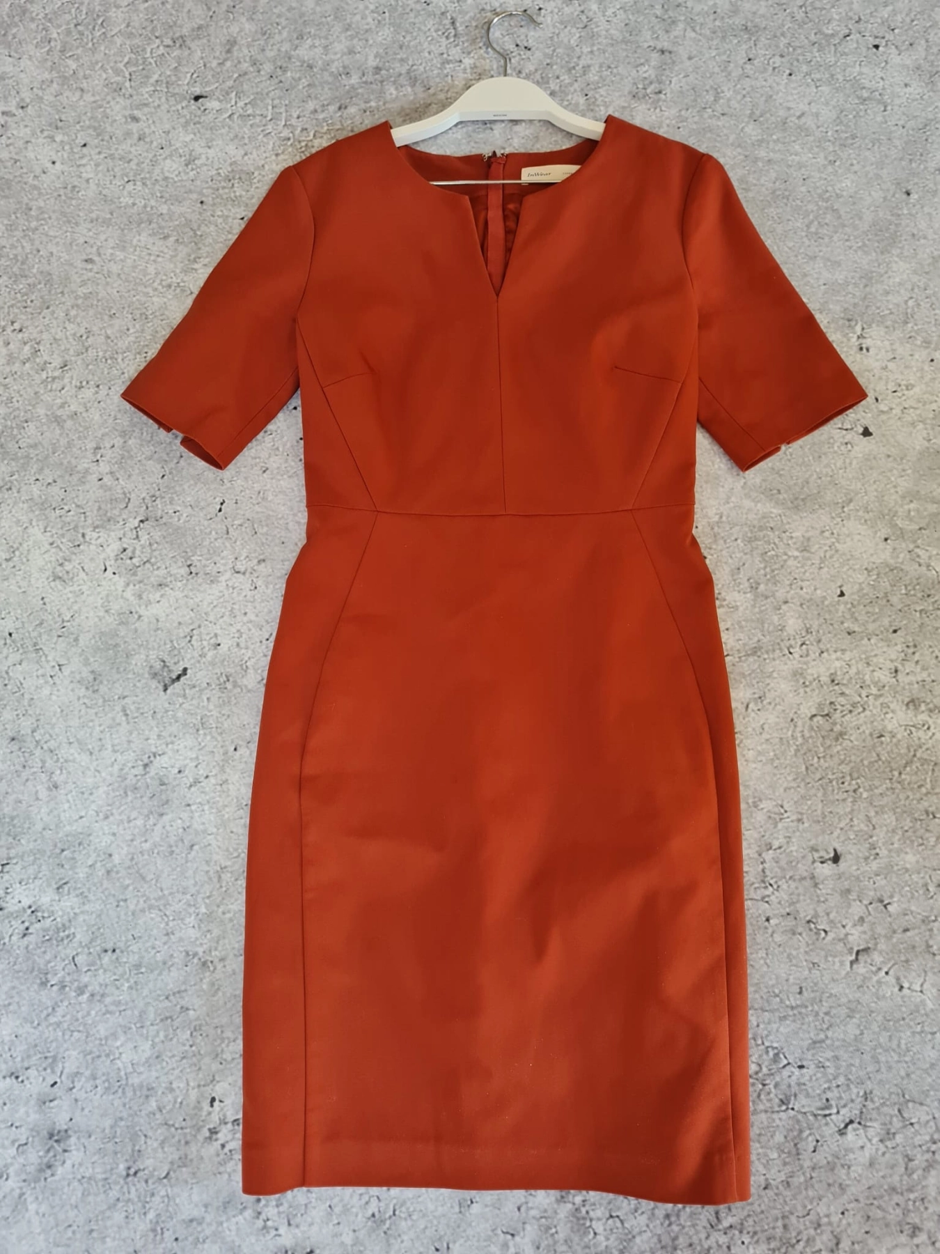 Miedziana sukienka InWear