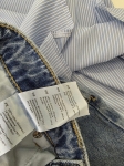 Ekskluzywny zestaw damski premium składający się z szerokich jeansów z bawełny organicznej marki 2NDDAY oraz pasiastej bluzki OPUS z wiązanymi rękawami