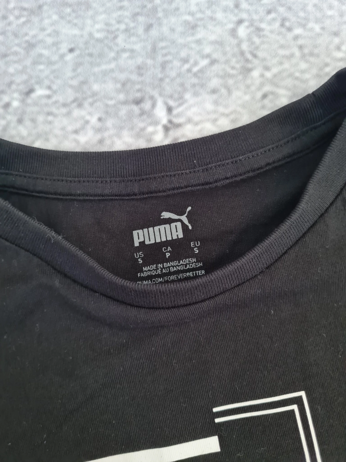 Czarny T-shirt Puma