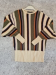 Sweter w Paski z dodatkiem lnu
