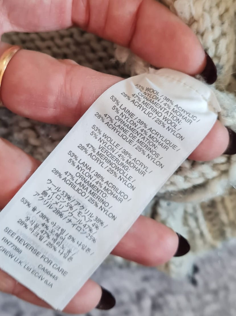 Ciepły sweter 53% wełna