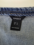 Jeansowy damski top na ramiączkach marki Lindex w rozmiarze XL, wykonany z miękkiej mieszanki bawełny i lyocellu, to idealna propozycja do letnich, casualowych stylizacji premium