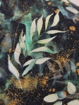 Ręcznie szyty damski golf w ciemnozielony botanical print ze złotymi detalami to elegancka i wygodna propozycja dopasowana do każdej kobiecej sylwetki