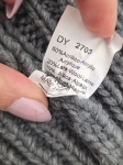 Stylowy komplet damski ze szarym darmowym kardiganem Made in Italy, pasiastą koszulą Clarina oraz wygodnymi spodniami Jake’s na gumce