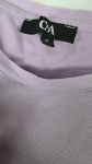 Kremowa sukienka REDIAL i liliowy t-shirt C&amp;A