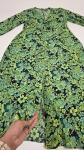 Sukienka maxi w zielone kwiaty RESERVED