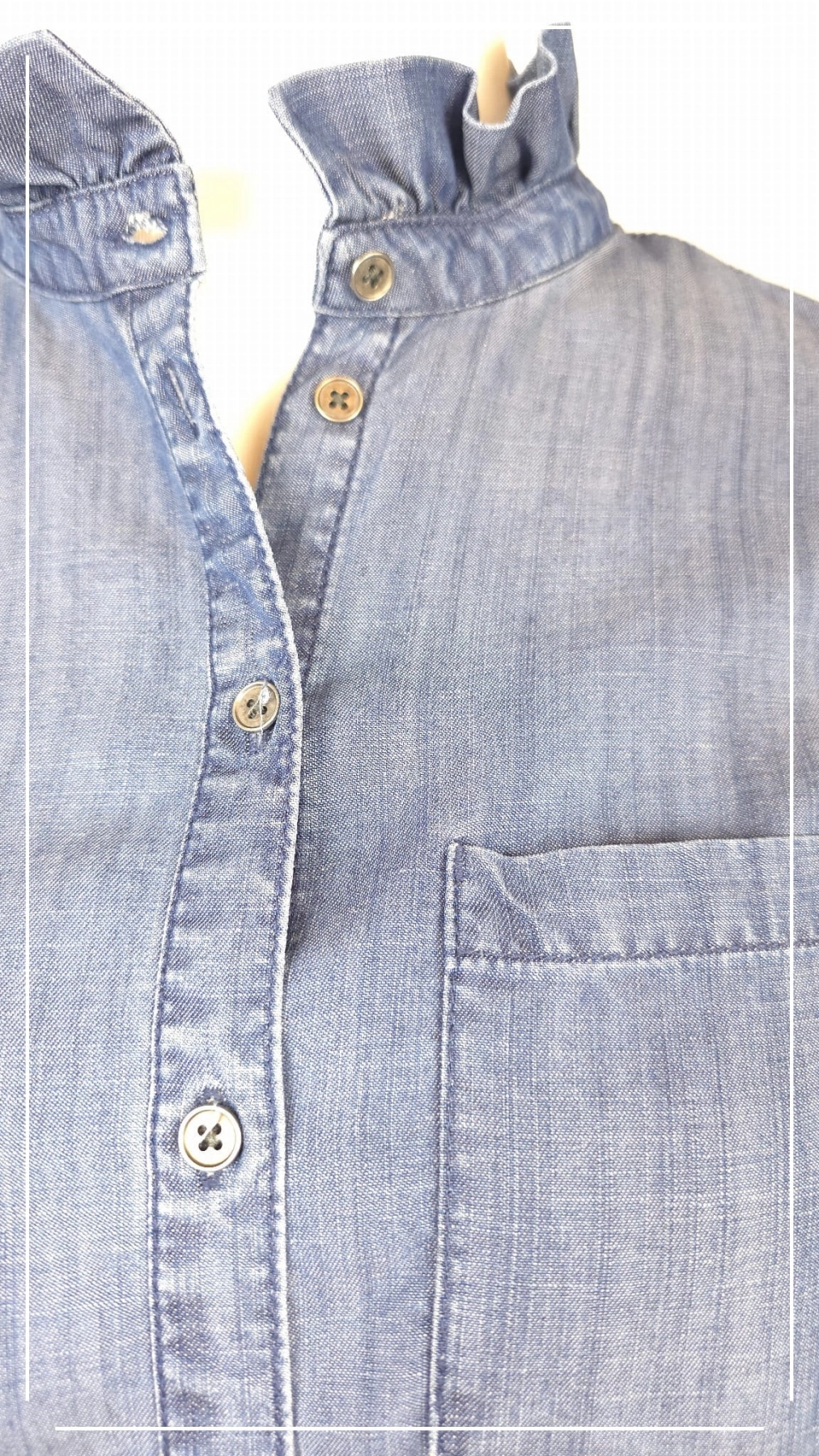 Sukienka o strukturze cienkiego denimu LINDEX