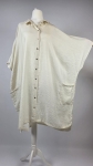 Lejąca Tunika Oversize w Kolorze Ivory