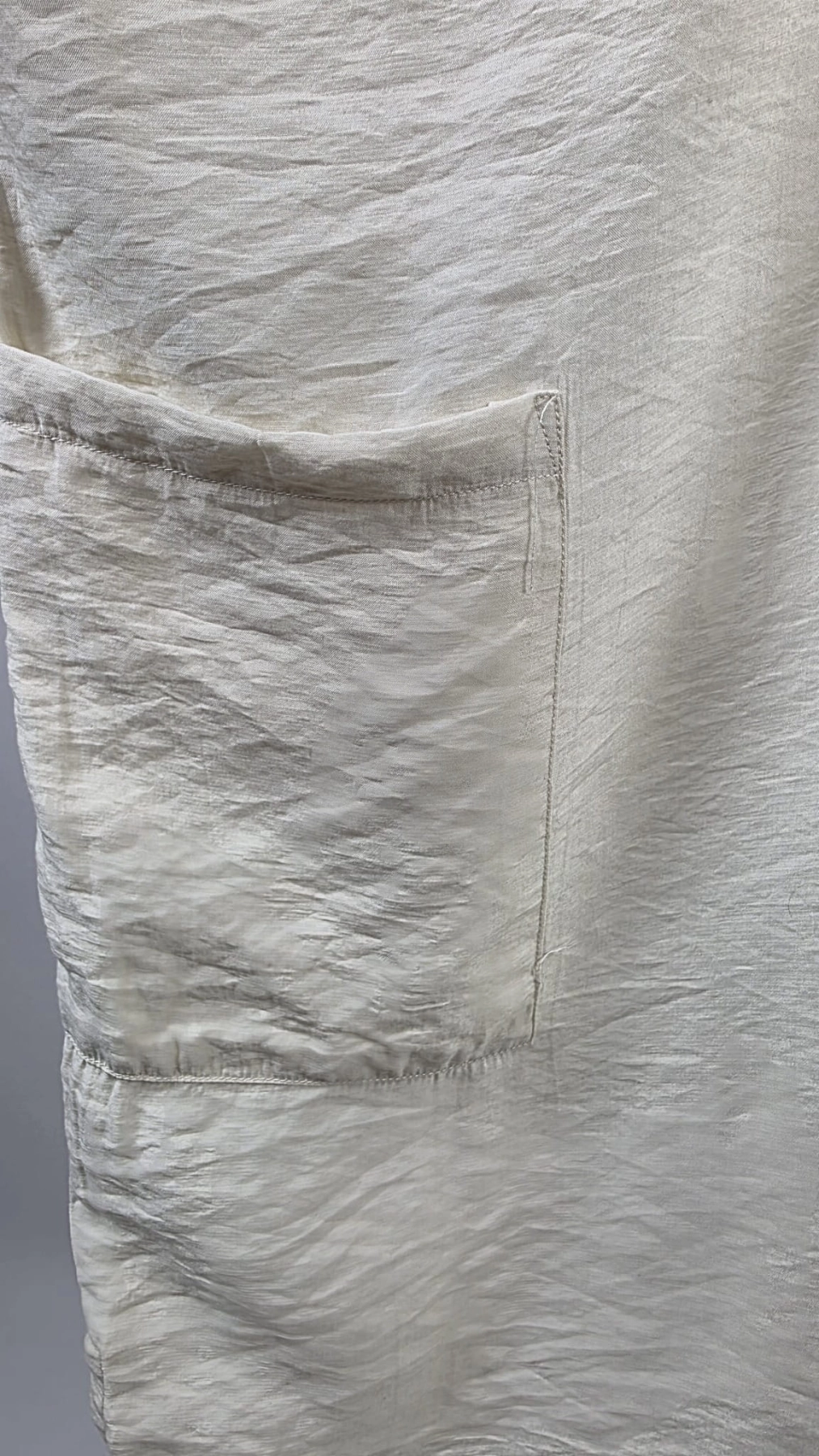Lejąca Tunika Oversize w Kolorze Ivory