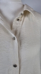 Lejąca Tunika Oversize w Kolorze Ivory