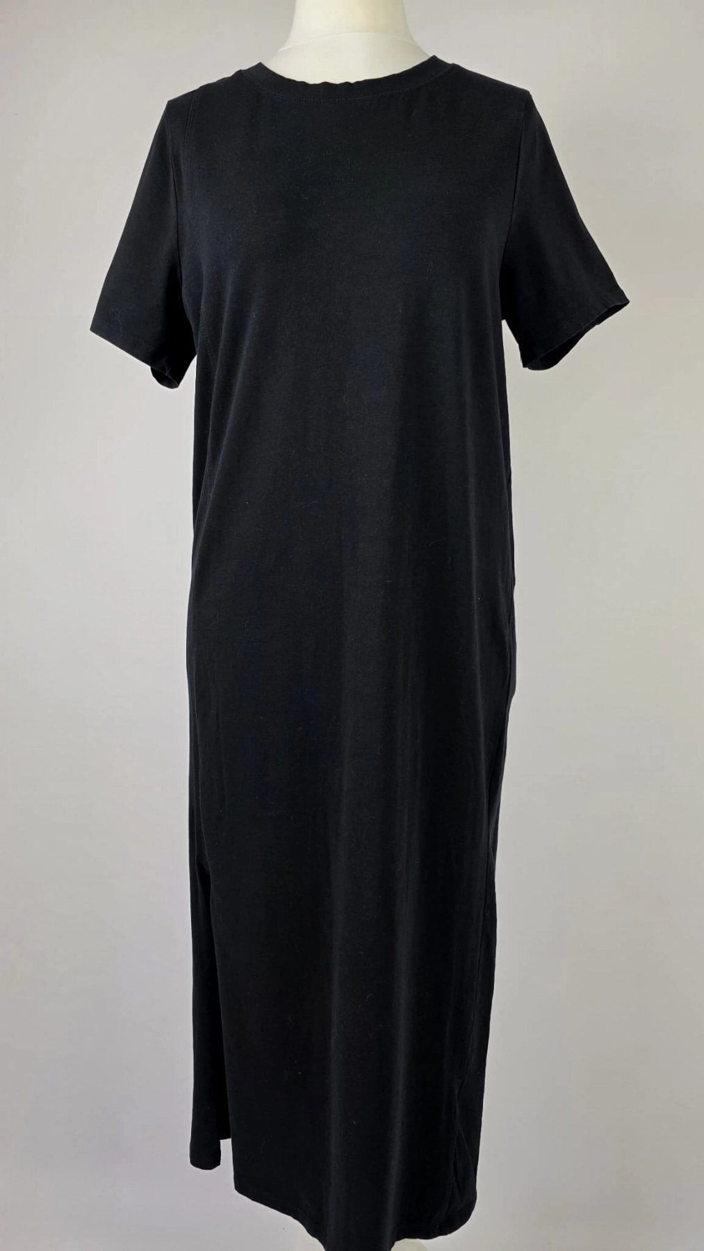 Czarna Maxi T-shirt Dress
