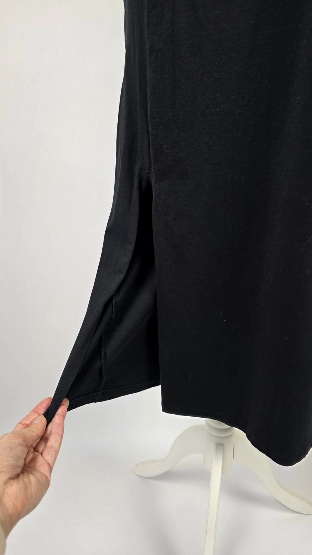 Czarna Maxi T-shirt Dress