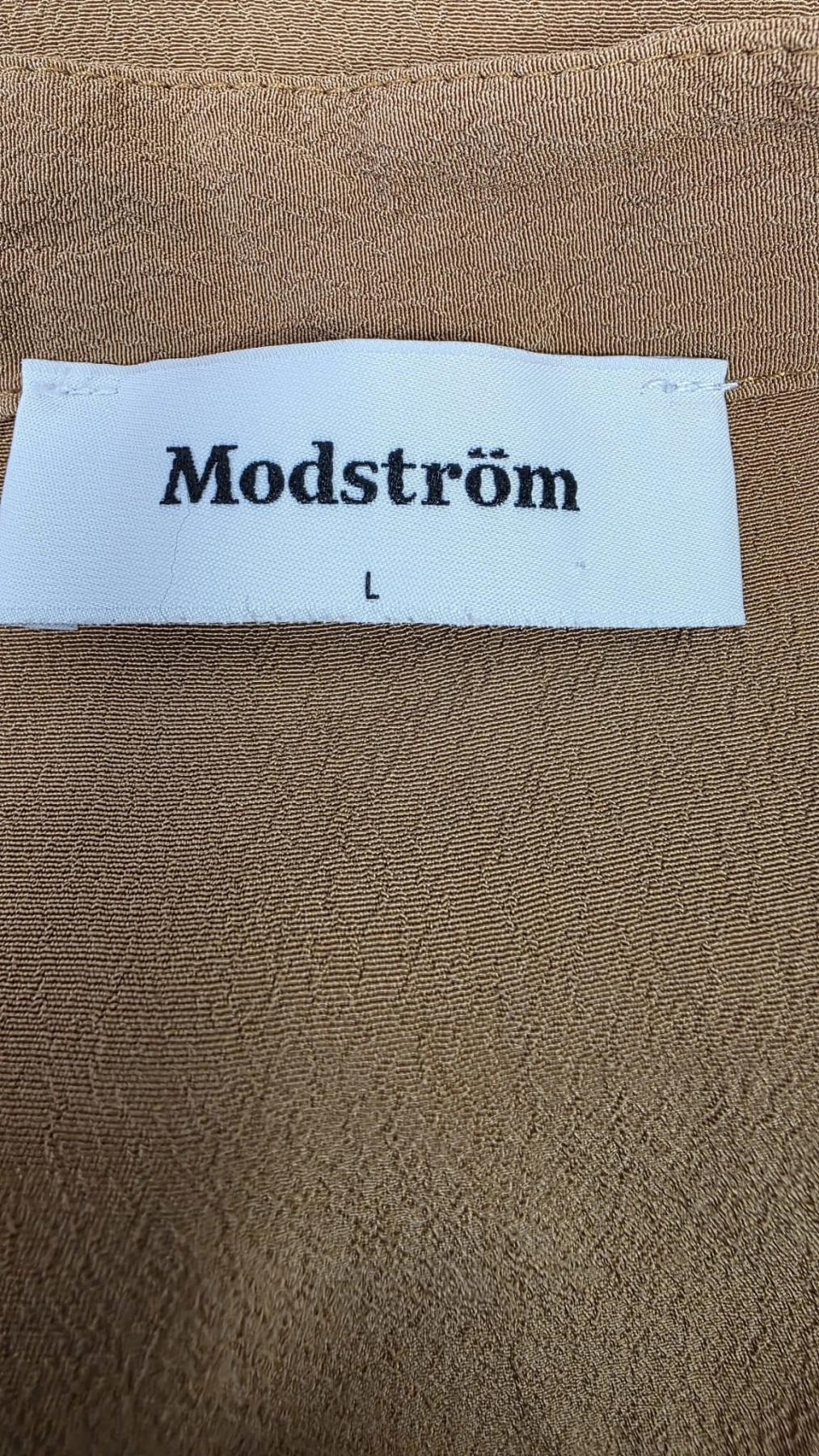Karmelowa Sukienka Midi MODSTROM