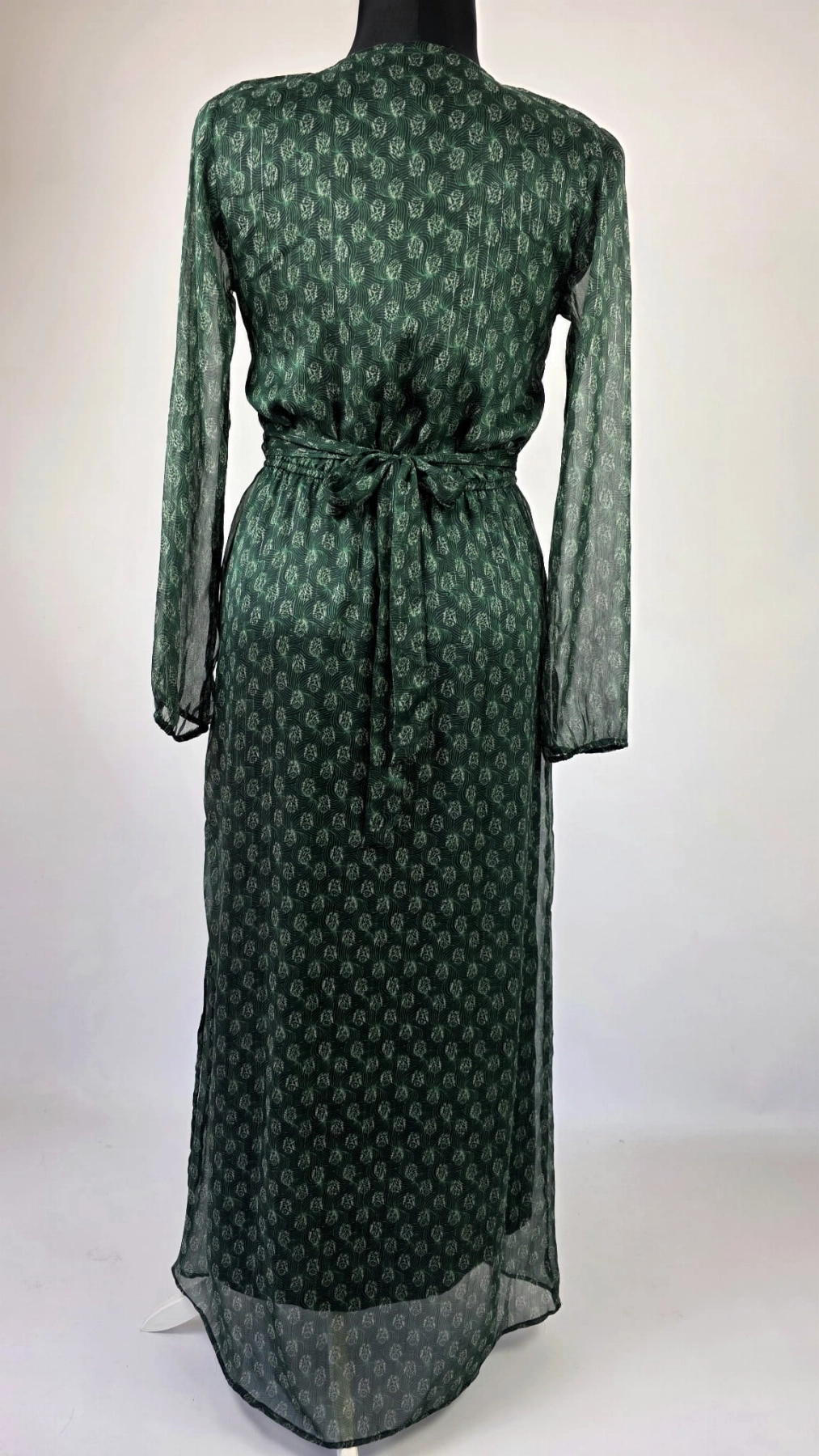 Elegancka sukienka maxi w butelkowej zieleni NEO MOIR