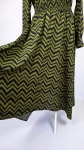 Stylowa sukienka midi w wyrazisty wzór chevron NOWA Z METKĄ rozm.46