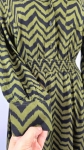 Stylowa sukienka midi w wyrazisty wzór chevron NOWA Z METKĄ rozm.46